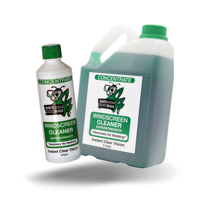 Bar's Bugs Windscreen Cleaner 2 Litre with Free 375ml 