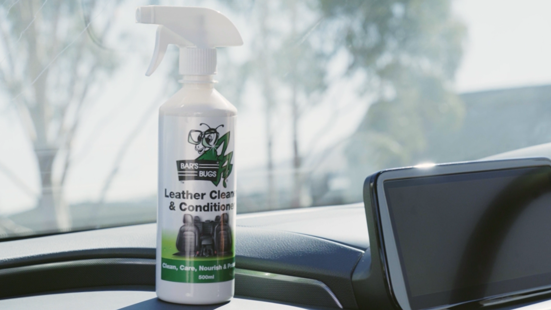 Leather Cleaner and Conditioner on Dashboard Hyundai